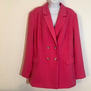 Blazer Pink Nine West Sz 16 Business Professional
